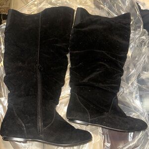 Black Suede Women's Boots
